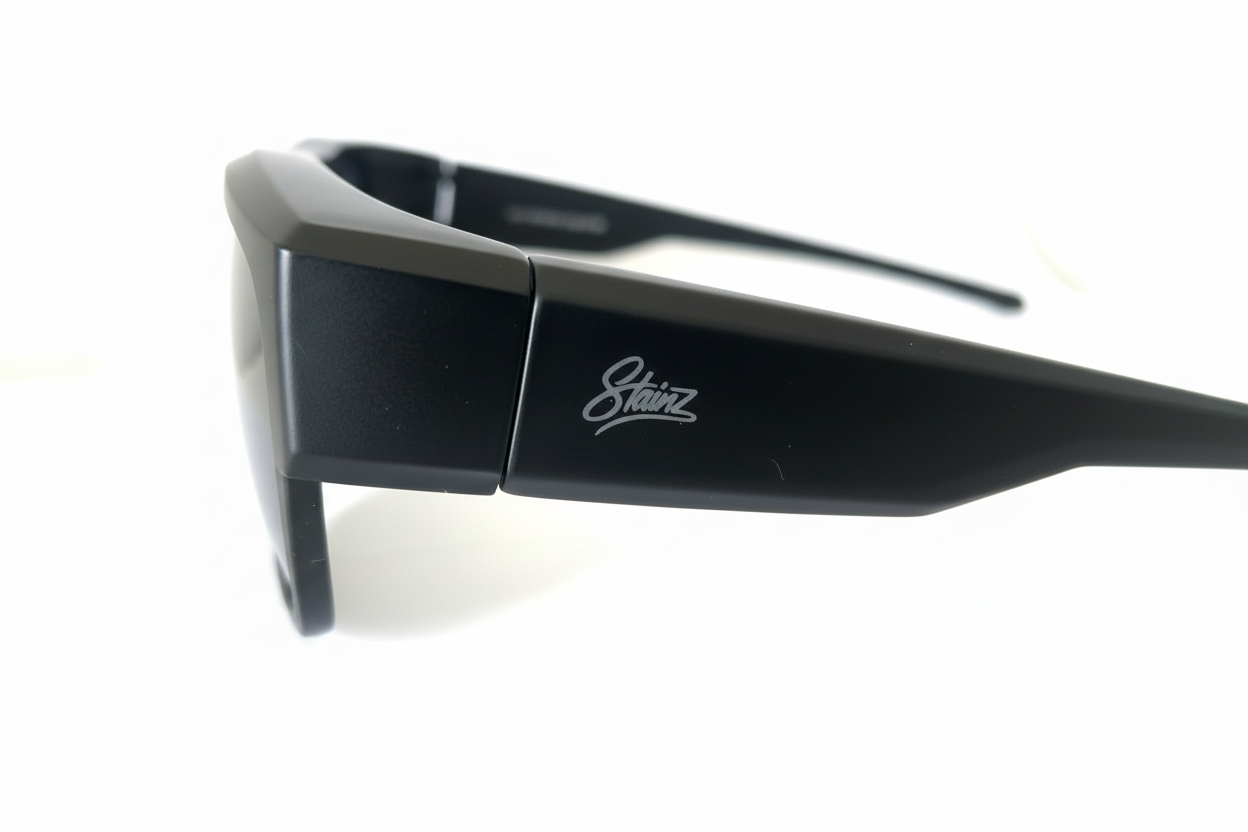 STAINZ sunglasses on white background
